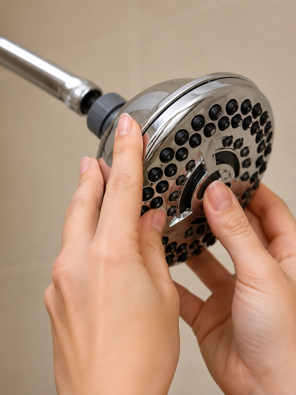 remove the old showerhead